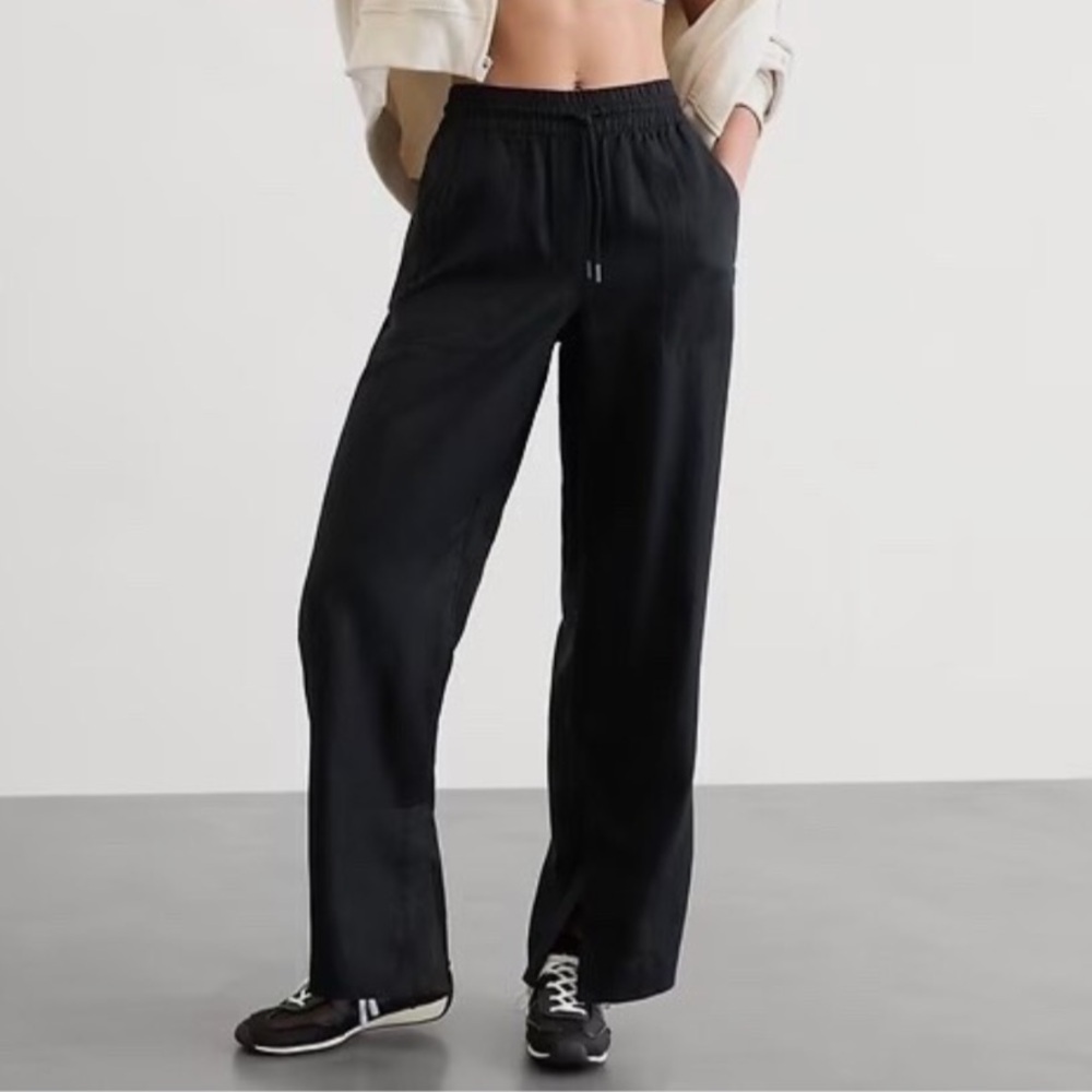 Athleta Retreat Wide Leg Linen Pants